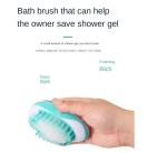 ABS Pet Wash Brush Bath Massage Brush Soft Silicone Bristles