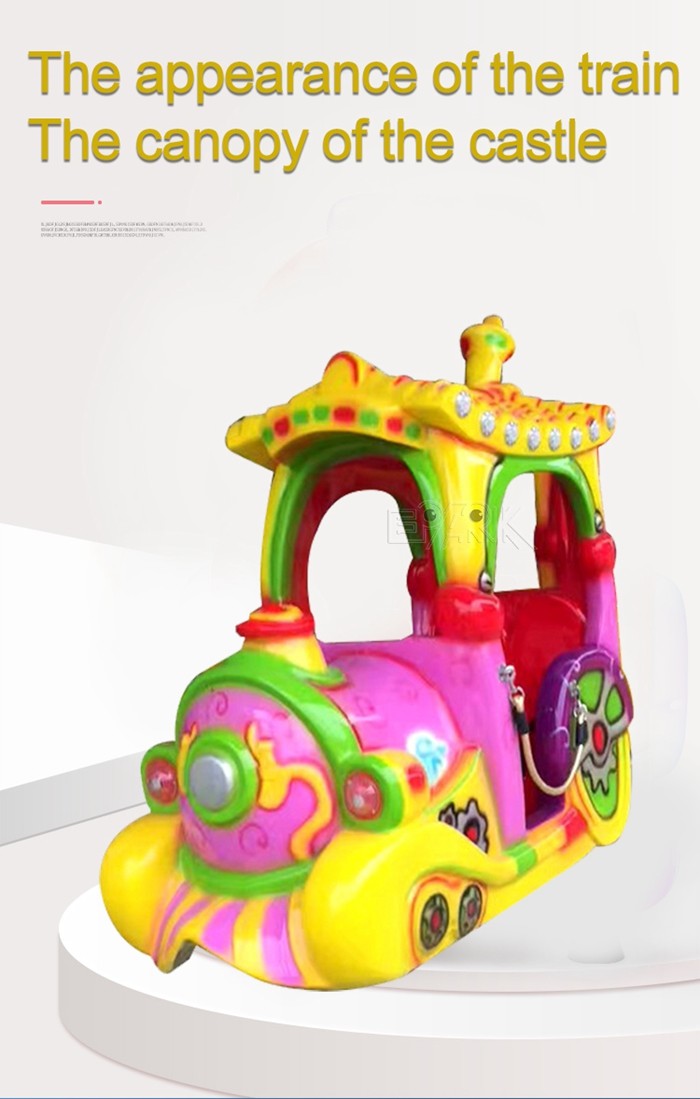Indoor Outdoor Playground Kiddy Ride Machine Track My Train Fiber Glass Rides With 14 Seats