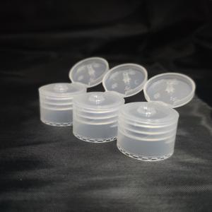 China Round Transparent 24mm PP Plastic Flip Top Cap For Oil Snap Bottle on sale