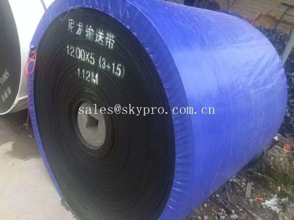 Industrial Transmission Portable Conveyor Belt With Nylon / Rubber Material ,