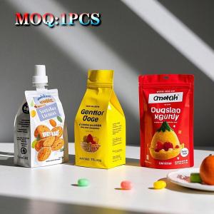 Wholesale Wholesale Custom Printed Durable Food Grade Sealable Childproof Gummy Candy Die Cut 3.5 Mylar Bags from china suppliers
