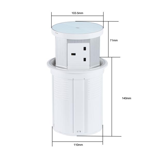 High Quality Waterproof Power Socket Strip Extension UK Standard Plug Socket IP44 Tabletop Design for Easy Use