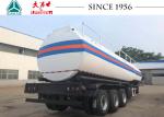 39000 Liters Fuel Tanker Trailer High Safety Factor For Carrying Fuel / Diesel