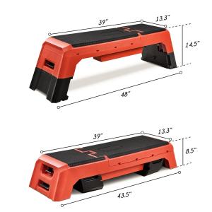 Wholesale 1125MM Anti Skid 3 Level Adjustable Exercise Step Platform 35CM from china suppliers