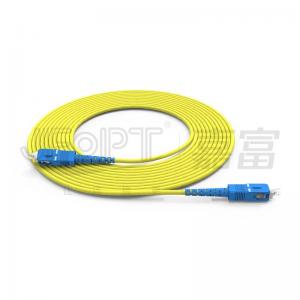 China SC/FC/ST Fiber Optic Patch Cord Single-Mode/Multimode 2.0/3.0mm With Anti-Drop Dust Cap on sale