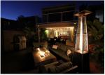 Outdoor 2270mmH stainless steel silver portable gas patio heater