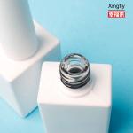 Customized LOGO 15ml Nail Polish Bottle Glass Black Bottle Gel Polish
