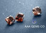 Custom Brown Classic Moissanite 3 Carat 5mm Cushion Cutting