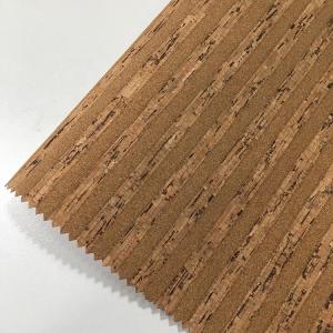 China Home Textile Cork Leather Fabric Anti Scratch Soft Touching Commom Background Cloth on sale