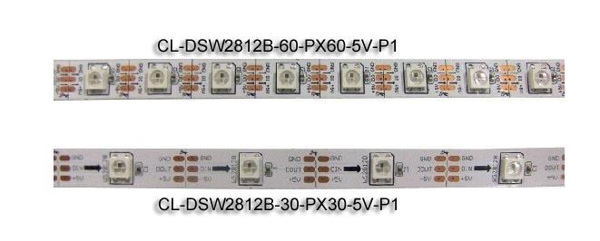 5VDC WS2812B Addressable Digital LED Strip lights 30 LEDs / m and 30 pixel / m