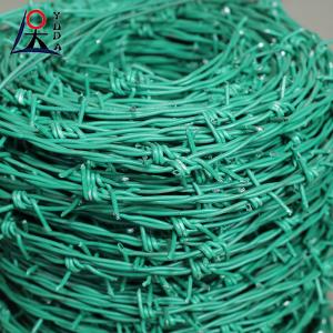 Wholesale 14 Gauge PVC Coated Barbed Wire Galvanized Decorative Barbed Wire Roll from china suppliers