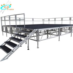 Wholesale portable stage for outdoor concert stage truss system/aluminum stage easy assemble from china suppliers