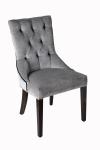 Gelaimei Gray Wooden Hotel Chairs Button Back Chair Customized