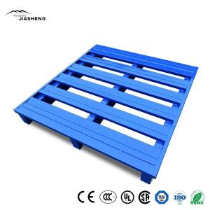 Wholesale High Quality Metal Pallet Manufacturers 4 Way Iron Power Coat Two Way Steel Pallet Hot Sell from china suppliers