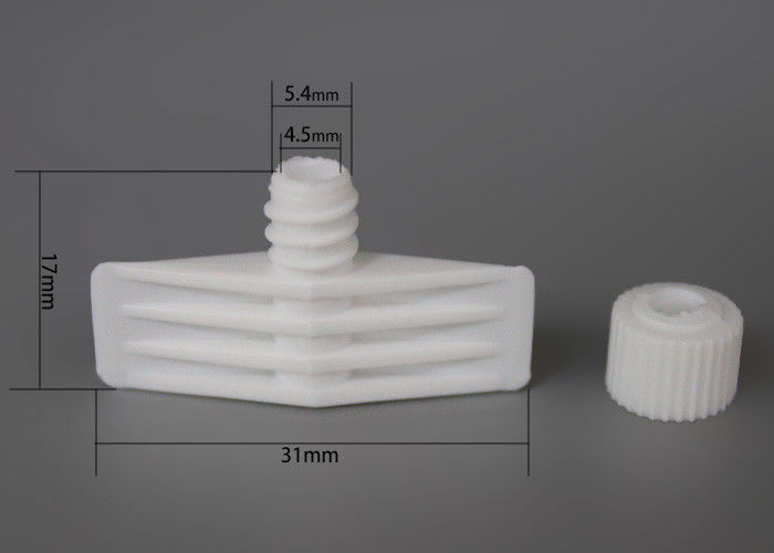 Inner Diameter 4.5mm Plastic Twist Spout Cap For Cosmetic Portable Bags