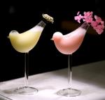 Unique Transparent Bird Shape Juice Beverage Cocktail Glass Bottle 201-300ml For