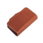 Retro Brown book type Natural Genuine leather case for Japan IQOS with card slot