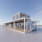 Steel Structure Knock Down Container House Prefabricated Modular House Garage