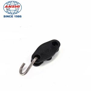 Wholesale FTTH leather wire rope clamp leather wire hook S-shaped fixing butterfly fiber optic hook leather wire rope clamp from china suppliers