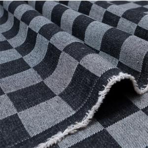 Wholesale Weave Jacquard Wear Checkered Denim Fabric 160cm Width 9.2Oz from china suppliers