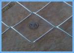 Heavy Duty Galvanized Chain Link Fence Fabric , Twisted Edge Wire Fence Panels
