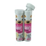 Custom Printed Childproof Plastic Tubes for Long White Effervescent Tablet