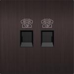 RJ11 Multimedia Wall Socket , Telephone Socket Outlet Stainless Steel