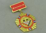 Zinc Alloy Military Custom Awards Medals 3D Die Casting With Soft Enamel