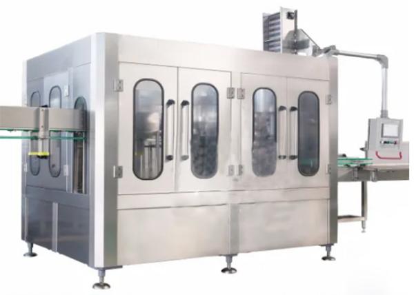 Drinking Soda Water Filling Machines Bottle Washing Rinsing Filling Capping