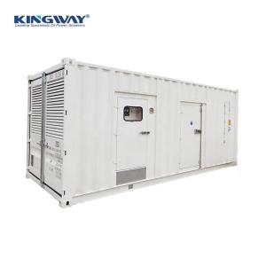 Wholesale 1000KW Brushless Container Type 1MW Natural Gas Generator For Electricity Power Plant Electric Generation Factory water cooling from china suppliers
