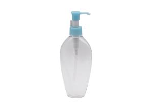 Wholesale 200ml White And Transparent Plastic Spray Lotion Bottle With Blue Pump from china suppliers