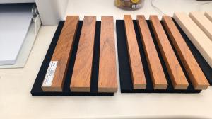 Wholesale Fireproof Square Edge Acoustic Board Panel Wood Slat Panel For Home Decoration from china suppliers