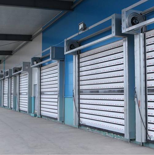 Security Exterior High Speed Spiral Doors Aluminum Rapid With Electromechanical