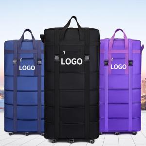 Wholesale OEM Multipurpose High Quality Waterproof Oxford Duffel Bag Large Capacity Lightweight Foldable Travel Bag With Wheels from china suppliers