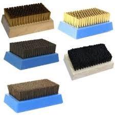 Wholesale Industrial Grade Brass Brush with Brown Handle and Gold Bristles from china suppliers