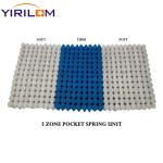 High Carbon Steel Wire Inner Pocketed Coil Spring 5/7 Zone Pocket Spring For