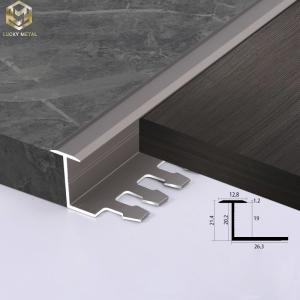 Wholesale Custom Aluminium Edge Trim Profiles Extrusion For Aesthetic Ceramic Tile Transition from china suppliers