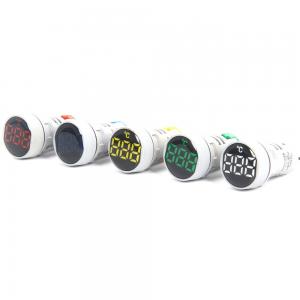 Wholesale 22mm Round Temperature  Indicator Light meter with crystal cover from china suppliers