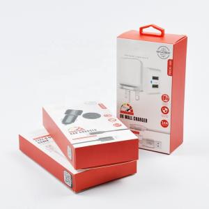 Wholesale Delicate Custom Design Cable Wire Car Phone Charger Paper Packaging Box with Clear Window from china suppliers