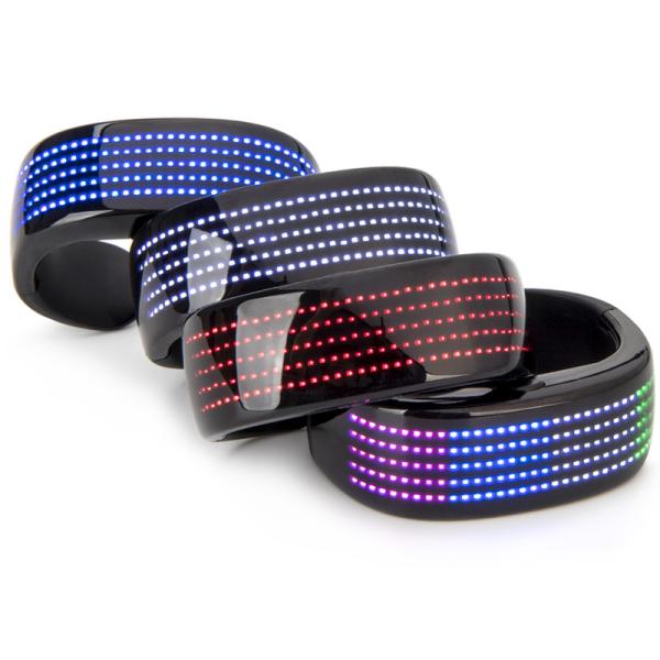 Quality LED Programmable Smart Bracelet Editable Pattern Graffiti Text Music for sale