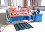Color Steel Glazed Tile Roll Forming Machine , Aluminium Roll Forming Machine
