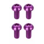Plastic M3 8mm Round Head Anodized Aluminum Hex rc Screws for INCH Measurement