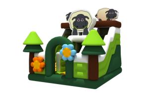 Wholesale Silk Printing Inflatable Combos Sheep Themed 5x6x5.5m Garden Inflatable Bouncy Castle from china suppliers