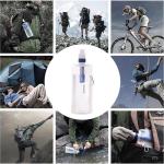 Outdoor Survival Portable Foldable Water Purifier Bottle Water Filter Bottle For