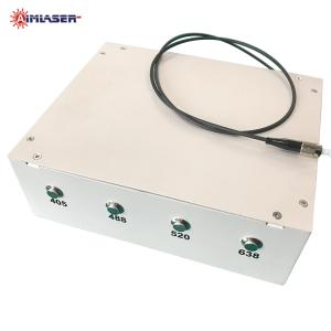 Wholesale 405nm 450nm 523nm 638nm 685nm 20mW Multi-Wavelengths Single-Channel Output Single / Multi Mode Fiber Coupled Laser System from china suppliers