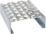 Anti - Skidding Decorative Perforated Metal Sheet Stair Treads Round Hole Planks