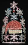 Custom snowman rhinestone crowns custom christmas pageant crowns pageant crowns