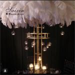 1.5m Tall Large Double Round Flower Pot Stand Arrange Furniture 150cm