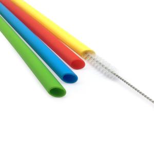 Wholesale FDA Approved Degradable Silicone Drinking Straws Silk - Screen Print Logo Available from china suppliers