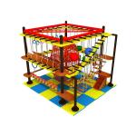 Team Building Adventure High Ropes Course 2.4m Layer Height Multifunction